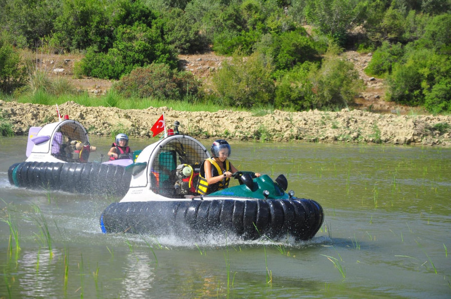 Thrill on the Water: Alanya's First Hovercraft Adventure and Zipline - 1