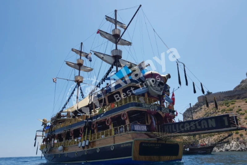 Экскурсия на пиратской лодке по Алании - 8